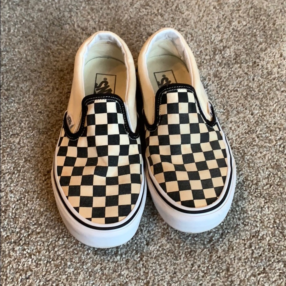 Checkerboard Slip-On Vans